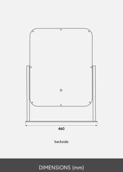 KAILA Makeupspejl III Hvid - 45x60 cm
