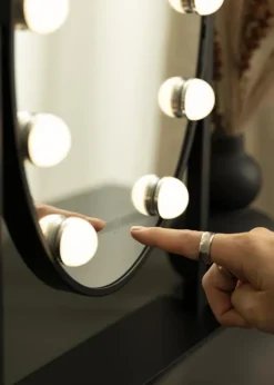 KAILA Makeupspejl IV Sort - 34x47 cm