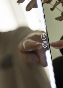 KAILA Makeupspejl Travel LED Genopladelig Sort 19x25 cm