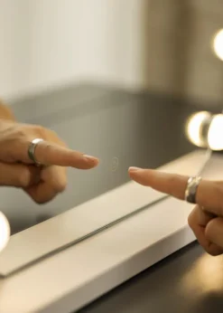 KAILA Makeupspejl V Hvid - 50x48 cm