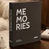 KAILA MEMORIES Black - Coffee Table Photo Album (60 Sorte Sider)