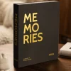 KAILA MEMORIES Black - Coffee Table Photo Album (60 Sorte Sider / 30 Blade)