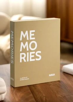 KAILA MEMORIES Vanilla - Coffee Table Photo Album (60 Sorte Sidor)