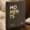 KAILA MOMENTS Black - Coffee Table Photo Album (60 Sorte Sider / 30 Blade)