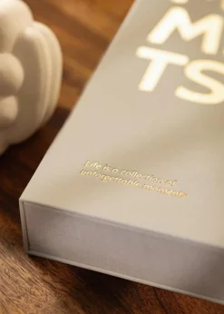 KAILA MOMENTS Creme - Coffee Table Photo Album (60 Sorte Sider / 30 Blade)