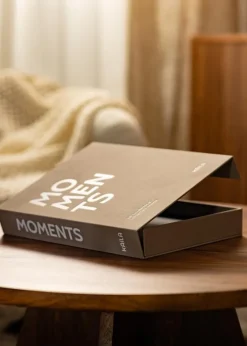 KAILA MOMENTS Grey - Coffee Table Photo Album (60 Sorte Sider / 30 Blade)