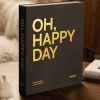 KAILA OH HAPPY DAY Black - Coffee Table Photo Album (60 Sorte Sider / 30 Blade)