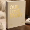 KAILA OUR LOVE STORY Creme - Coffee Table Photo Album (60 Sorte Sidere)