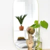 KAILA Oval Mirror - Thin Brass 35x80 cm