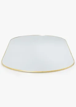KAILA Oval Mirror - Thin Brass 35x80 cm