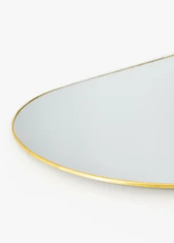 KAILA Oval Mirror - Thin Brass 35x80 cm