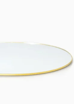 KAILA Oval Mirror - Thin Brass 35x80 cm