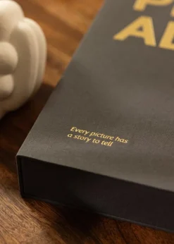 KAILA PHOTO ALBUM Black - Coffee Table Photo Album (60 Sorte Sider / 30 Blade)