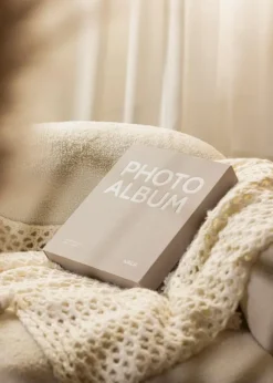 KAILA PHOTO ALBUM Grey - Coffee Table Photo Album (60 Sorte Sider / 30 Blade)