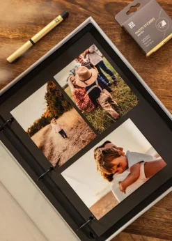 KAILA PHOTO ALBUM Grey - Coffee Table Photo Album (60 Sorte Sider / 30 Blade)