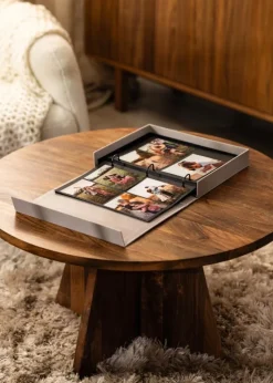 KAILA PHOTO ALBUM Grey - Coffee Table Photo Album (60 Sorte Sider / 30 Blade)