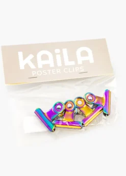 KAILA Poster Clip Rainbow 30 mm - 4-p