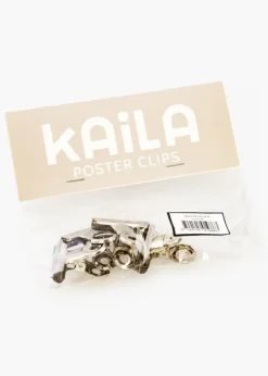KAILA Poster Clip Silver 30 mm - 4-p