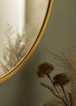KAILA Round Mirror - Edge Gold 50 cm Ø