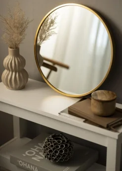 KAILA Round Mirror - Edge Gold 40 cm Ø
