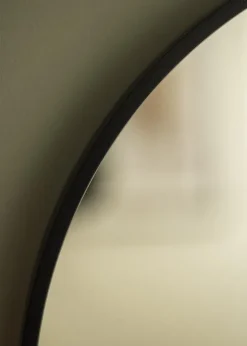 KAILA Round Mirror - Edge Black 50 cm Ø