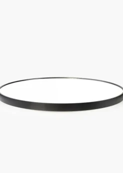KAILA Round Mirror - Edge Black 110 cm Ø