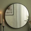 KAILA Round Mirror - Edge Black 60 cm Ø