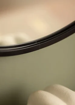 KAILA Round Mirror - Edge Black 30 cm Ø