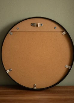 KAILA Round Mirror - Edge Black 30 cm Ø