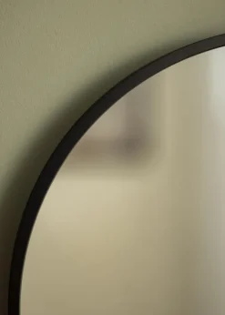 KAILA Round Mirror - Edge Black 40 cm Ø