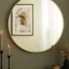KAILA Round Mirror - Edge Gold 70 cm Ø