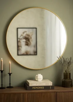 KAILA Round Mirror - Edge Gold 90 cm Ø