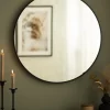 KAILA Round Mirror - Edge Black 70 cm Ø