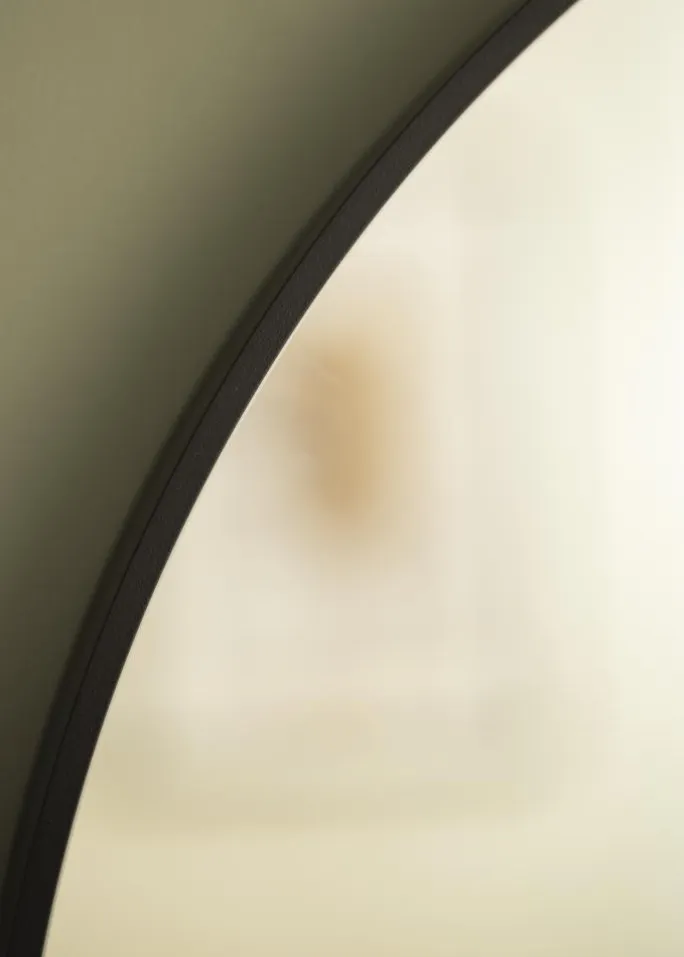 KAILA Round Mirror - Edge Black 70 cm Ø