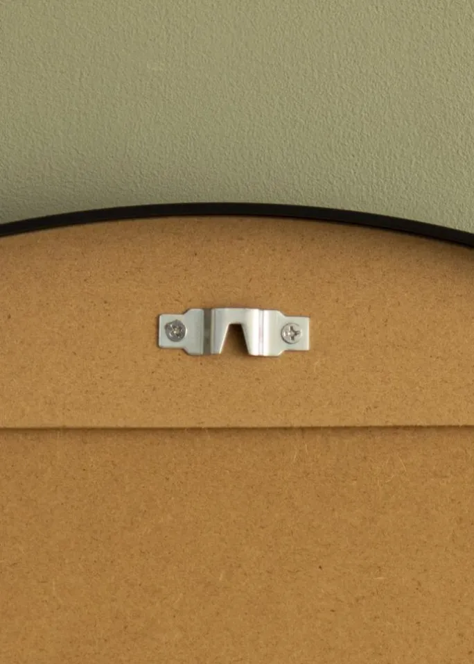 KAILA Round Mirror - Edge Black 70 cm Ø