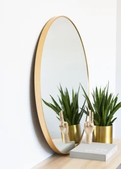 KAILA Round Mirror - Edge Gold 100 cm Ø