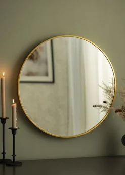 KAILA Round Mirror - Edge Gold 60 cm Ø