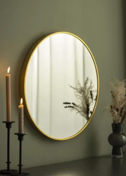 KAILA Round Mirror - Edge Gold 60 cm Ø