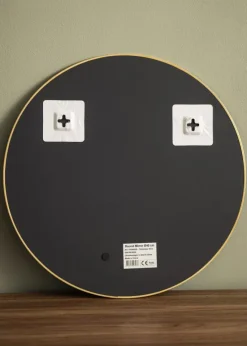 KAILA Round Mirror - Thin Brass 40 cm Ø