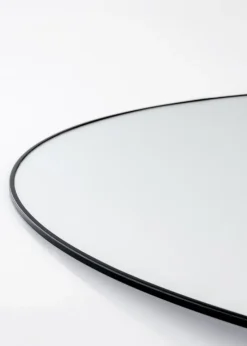 KAILA Round Mirror - Thin Black 100 cm Ø