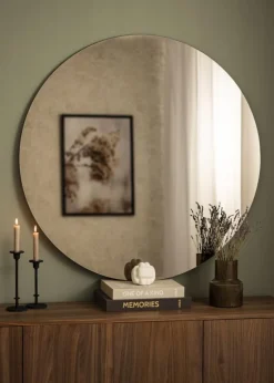 KAILA Rundt Spejl Dark Bronze 110 cm Ø