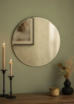 KAILA Rundt Spejl Dark Bronze Deluxe 50 cm Ø