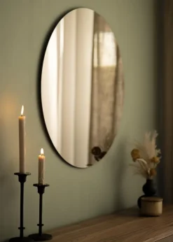 KAILA Rundt Spejl Dark Bronze 70 cm Ø