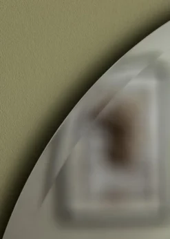 KAILA Rundt Spejl Dark Smoked Grey Deluxe 70 cm Ø