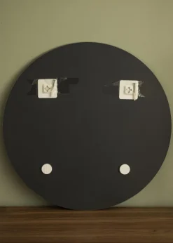 KAILA Rundt Spejl Dark Smoked Grey Deluxe 50 cm Ø