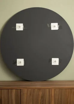 KAILA Rundt Spejl Dark Smoked Grey Deluxe 90 cm Ø