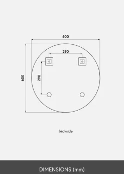 KAILA Rundt Spejl Deluxe 60 cm Ø