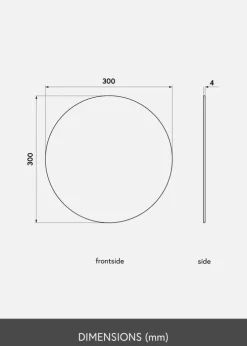 KAILA Rundt Spejl Deluxe 30 cm Ø