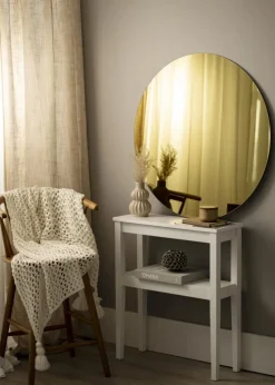 KAILA Rundt Spejl Gold 90 cm Ø