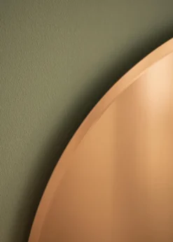 KAILA Rundt Spejl Rose Gold Deluxe 50 cm Ø